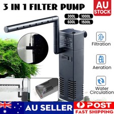 ECO 4 in 1 Fish Tank Aquarium Submersible Water Power Filter Pump 300-1500L/H OZ