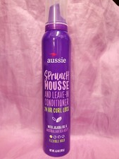 Aussie Sprunch Mousse N Conditioner 6.8oz Scrunch N Go Flex Hold 24 HR Curl
