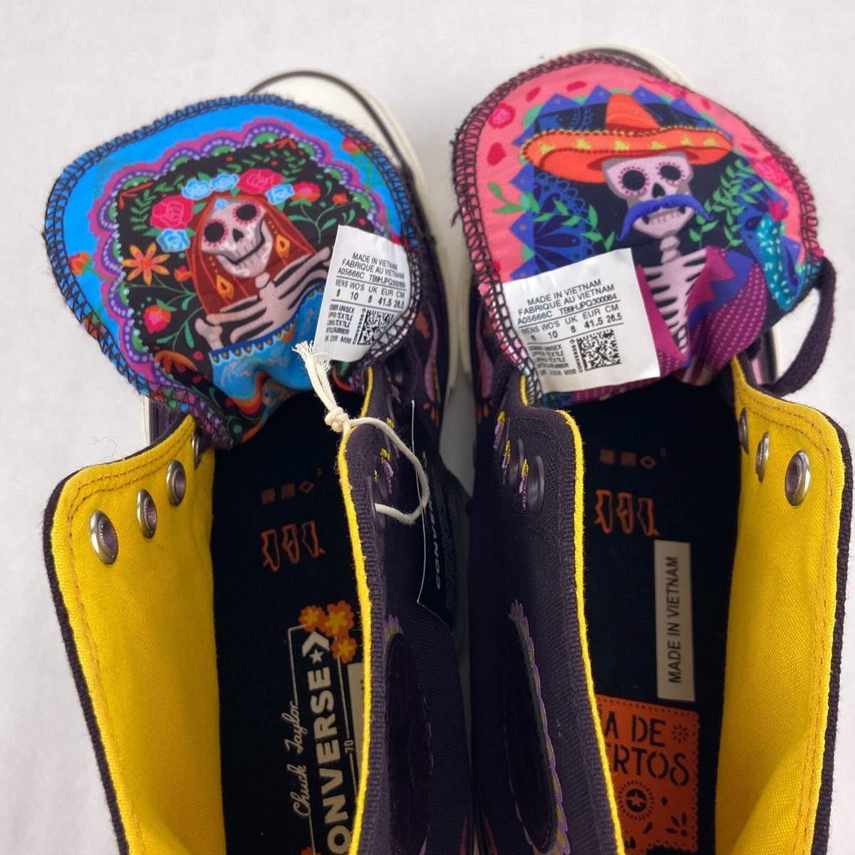 Converse Chuck Taylor Shoes Women 10 Men 8 Purple 70 High