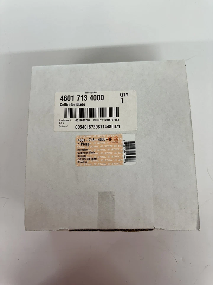 STIHL CULTIVATOR REPLACEMENT BLADE MM 55 - 4601 713 4000 TILLER TINES - Image 3 of 3