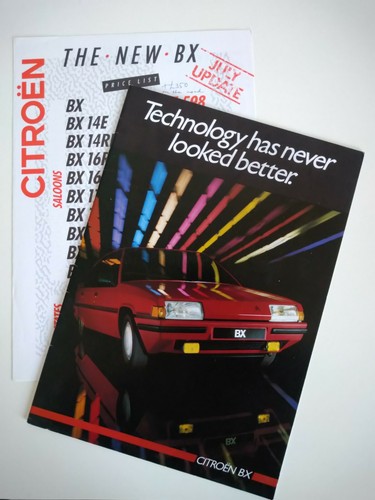 CITROEN BX Leader 16RS 16TRS 17RD 19DTR 19GT Brochure Price List 1985-1986 - Picture 2 of 2