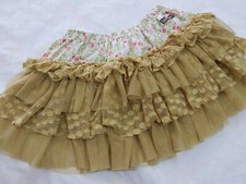 HTF Matilda Jane Girls 8 Serendipity Summer Frilly Rose Skirt SO PRETTY