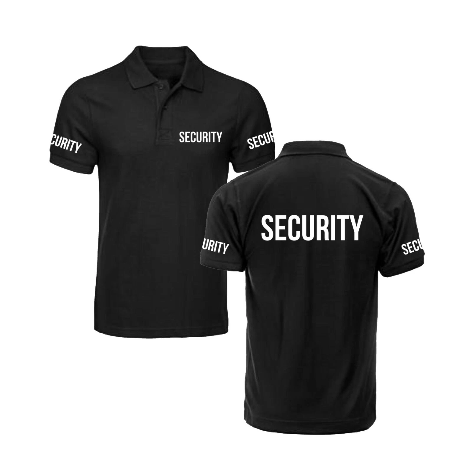 Security Uneek Polo Shirt, Workwear Uniform Bouncer Doorman Bodyguard Polo
