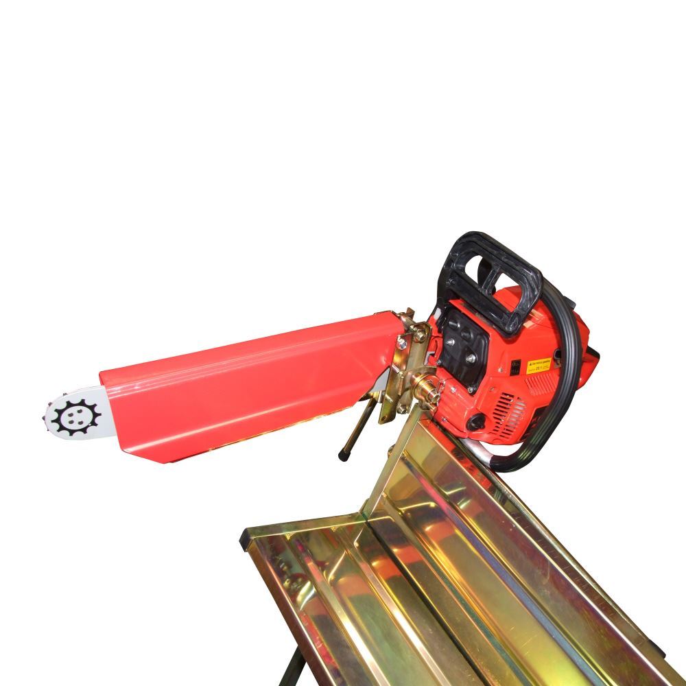 Saw Horse Log Holder RocwooD Folding Metal With Pivoting Chainsaw Clamp