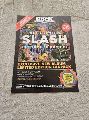 FPOT286 MAGAZINE ADVERT 12X9'' SLASH FT MYLES KENNEDY : WORLD ON FIRE