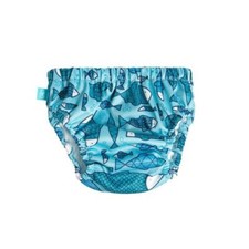 NWT Honest Company Swim Diaper Blue Fish Size M 16-21 Pounds
