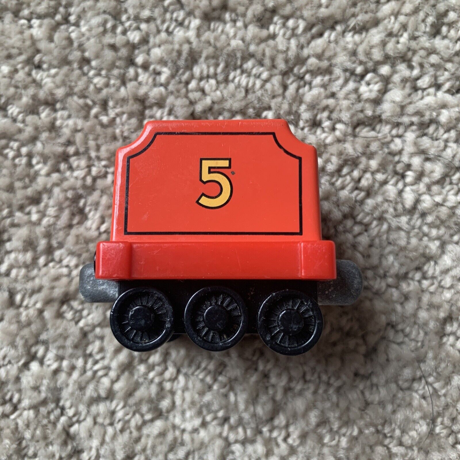 Thomas The Train Tank Engine JAMES AND 1 TENDER #5 Wood Red