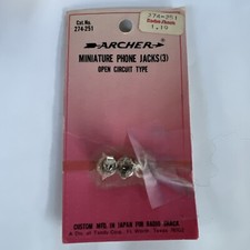 Archer 274-251 Miniature Phone Jacks Open Circuit 2 In Packing