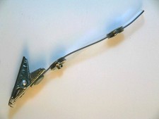 METAL BADGE CLIPS with Clear PVC Snap Strap, lot of 450