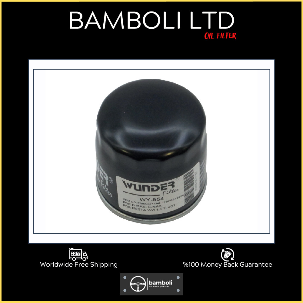 Bamboli Oil Filter For Ford B-Max- C-Max - Fi?esta V-Vi 1,6 Ti?-Vct EM5G6714AA