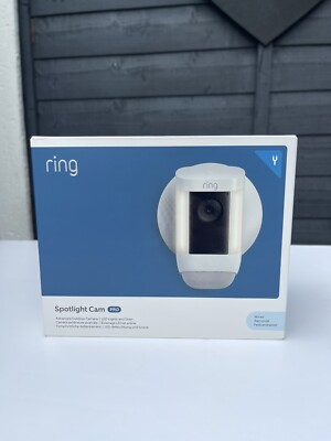 Ring Spotlight Cam Pro Hardwired White Wired RRP Outdoor Security  Camera UK