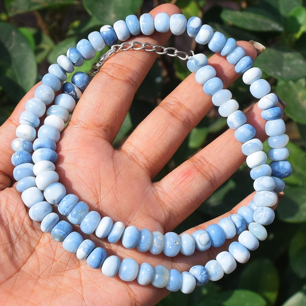Most Brilliant Blue Opal 222. Cts World Class Beaded Amazing