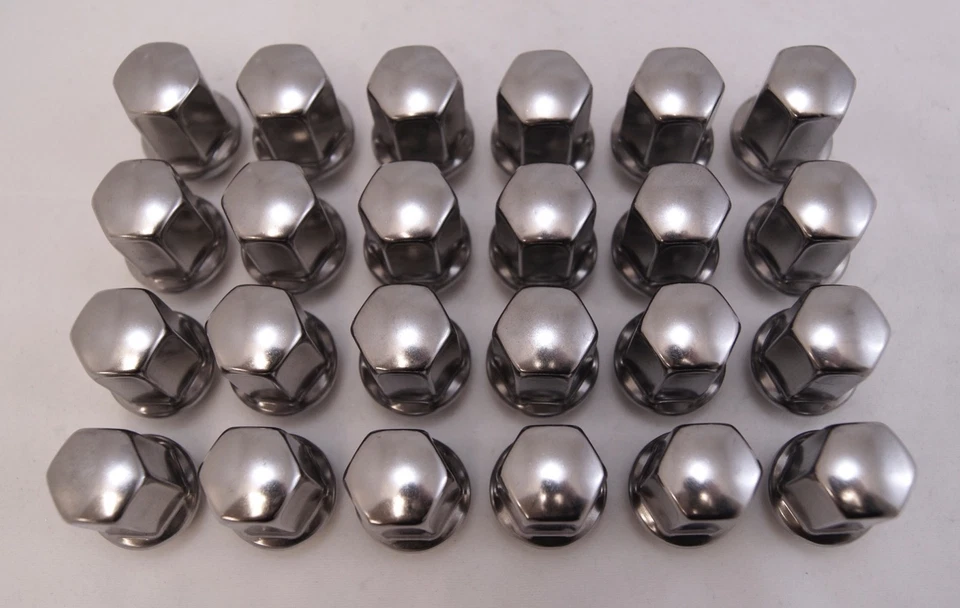 Chevy Colorado GMC Canyon 2015-26 acero inoxidable pulido cromo 14x1,5 tuercas Foto 2 de 3