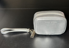 Bobbi Brown Silver Make Up Case Bag  Zippered  NEW WITHOUT TAGS  FREE SHIP 