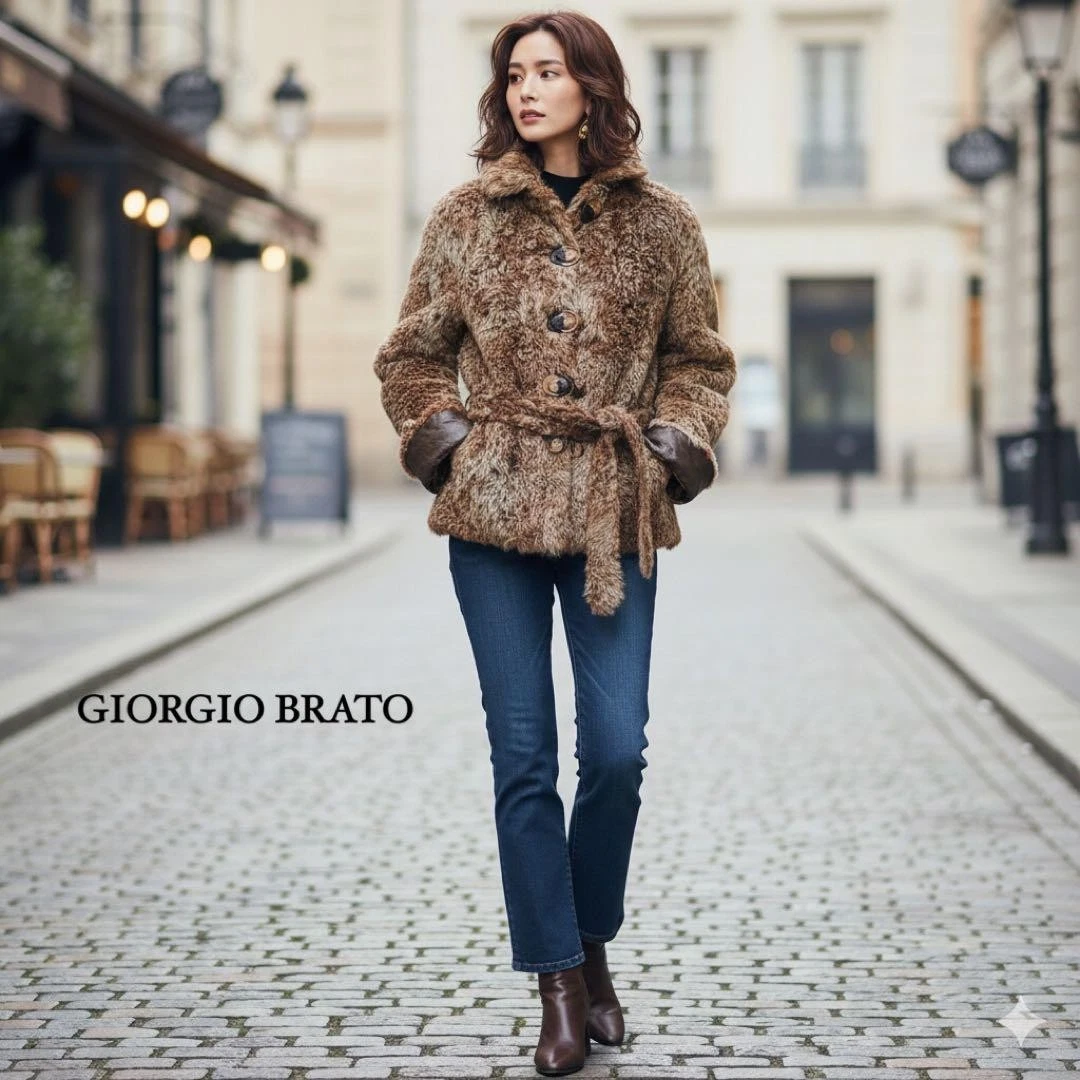 ✦【イタリア製】GIORGIO BRATO パンチング羊革 タイトジャケット 25+ Giorgio Brato Coats, Jackets & Vests Leather Outer Shell for