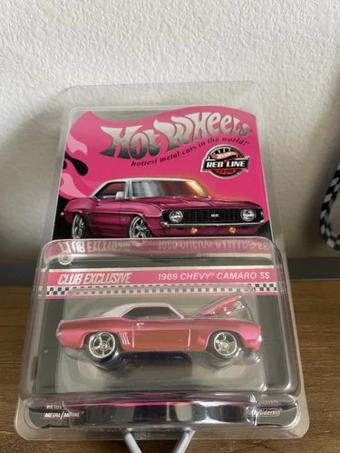 2024 Hot Wheels RLC Red Line Club Exclusive - 1969 Chevy Camaro SS (Pink)