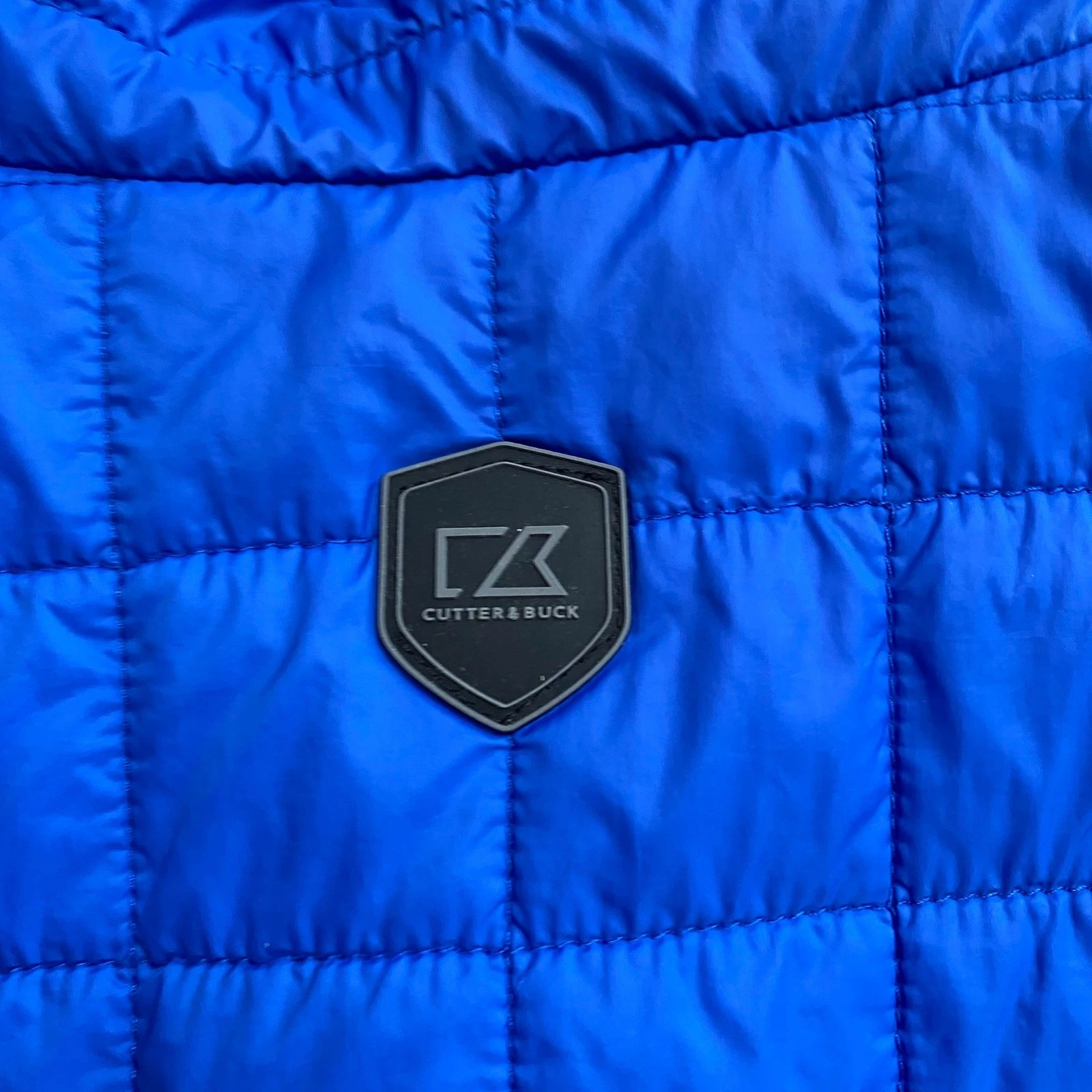Cutter & Buck Rainier Men 3XL Blue Quilted Puffer Vest Full Zip Lightweight 598 - product detail image 4