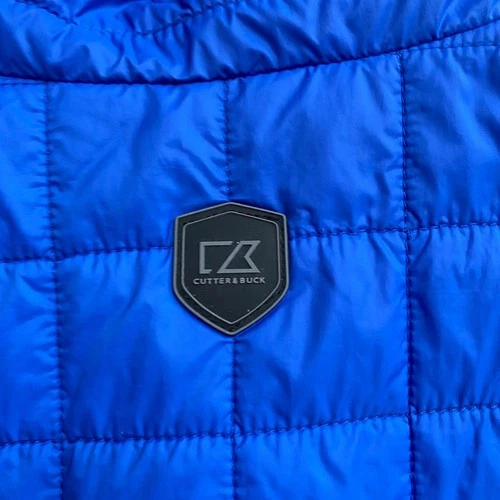 Cutter & Buck Rainier Men 3XL Blue Quilted Puffer Vest Full Zip Lightweight 598 image 4