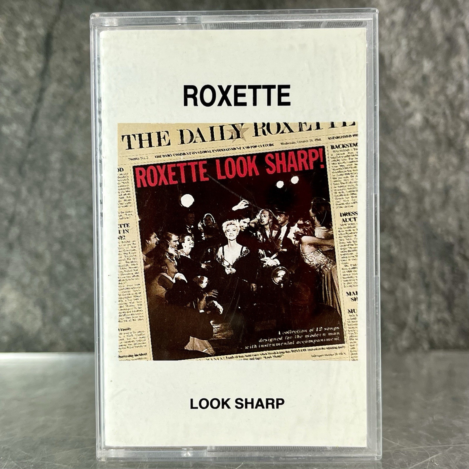 ROXETTE - LOOK SHARP CASSETTE Audio Tape 1988 EMI Svenska