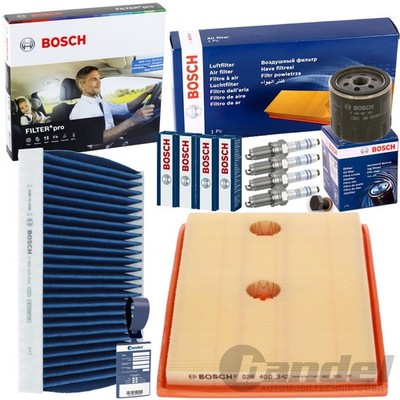 BOSCH INSPEKTIONSPAKET passend für AUDI A3 8V Q3 VW GOLF 7 PASSAT B8 TOURAN 5T1