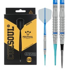 CUESOUL FIESTA 19g OTO Point 90 Tungsten Dart Set with Blue ROST77 Flights