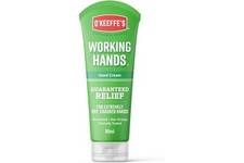OKeeffes Working Hands Hand Cream 80mL Unscented Non-Greasy For Dry Cracked Hand