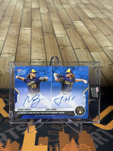 2021 Topps Now 792 Corbin Burnes / Josh Hader