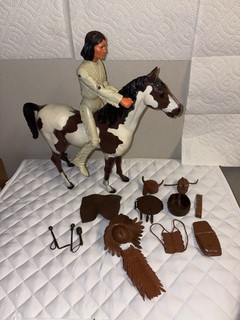 Vintage Geronimo Storm Cloud Best of the West Johnny West Marx 12" 1/6