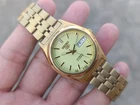 Vintage Seiko 5 Golden Automatic Day-Date Luminous Dial SS Men's Japanese Watch
