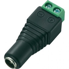 DC Power Connector 5.5x2.1mm Male to Female Plug & Socket Adapter