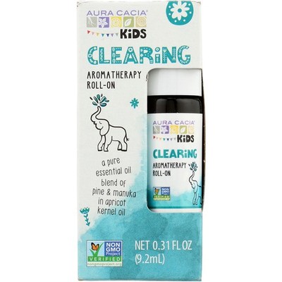 Aura Cacia Kids Clearing Aromatherapy Roll-On 0.31 Fl Oz Tea