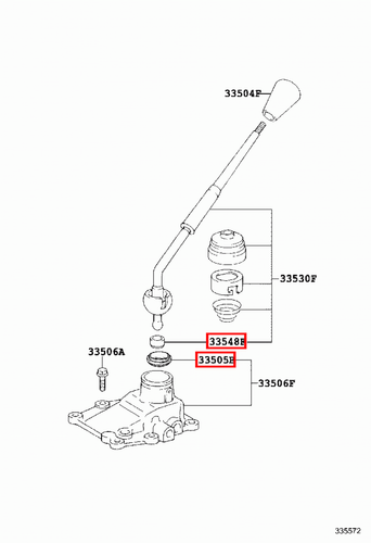 Genuine LandCruiser FZJ71 FZJ70 FZJ105 Manual MT Gear Shift Lever Bush Seat Kit - Picture 15 of 17