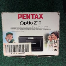 Pentax Optio Z10 8MP Black Digital Camera 7x Optical Zoom UNTESTED