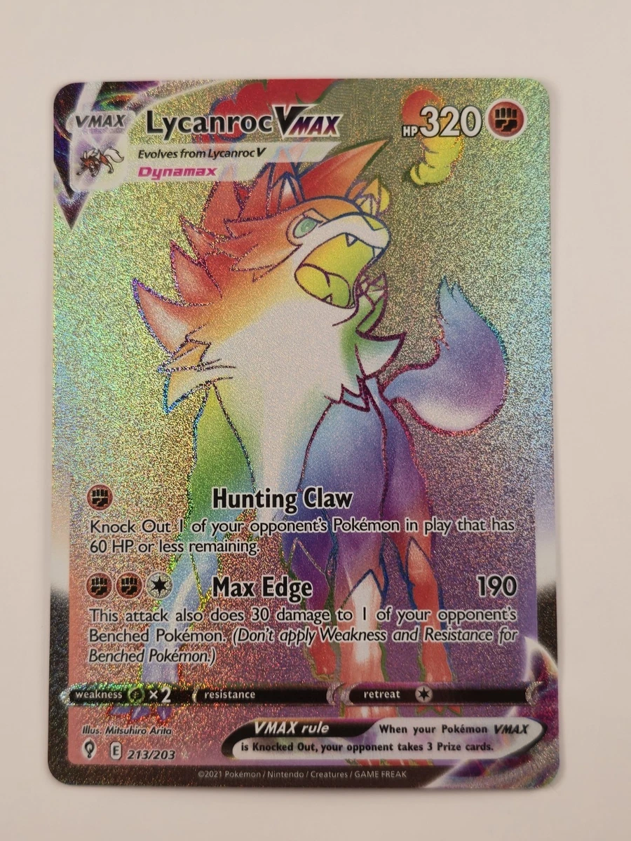 lycanroc vmax pokemon card value Lycanroc VMAX Pokémon TCG Cards for sale