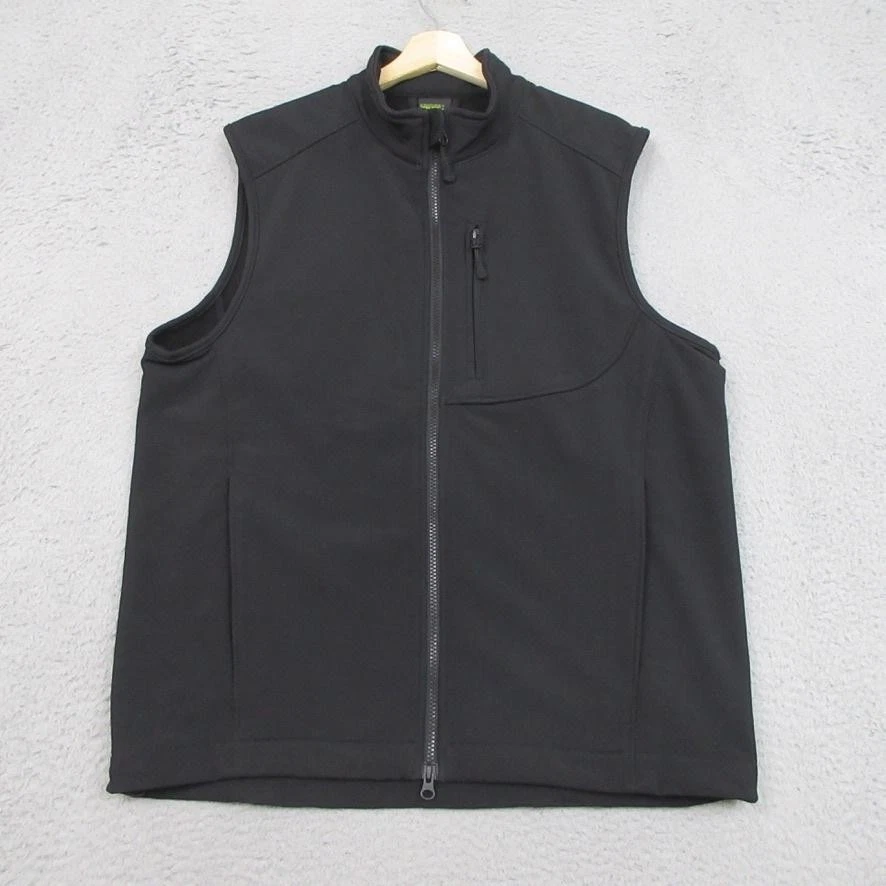 Condor Core Soft Shell Vest Mens Large Black Tactical Fleece Lined Outdoor