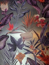 Image of Tropical Botanical Wallpaper – Dark Floral Luxury Feature Wall (Pattern 5073)