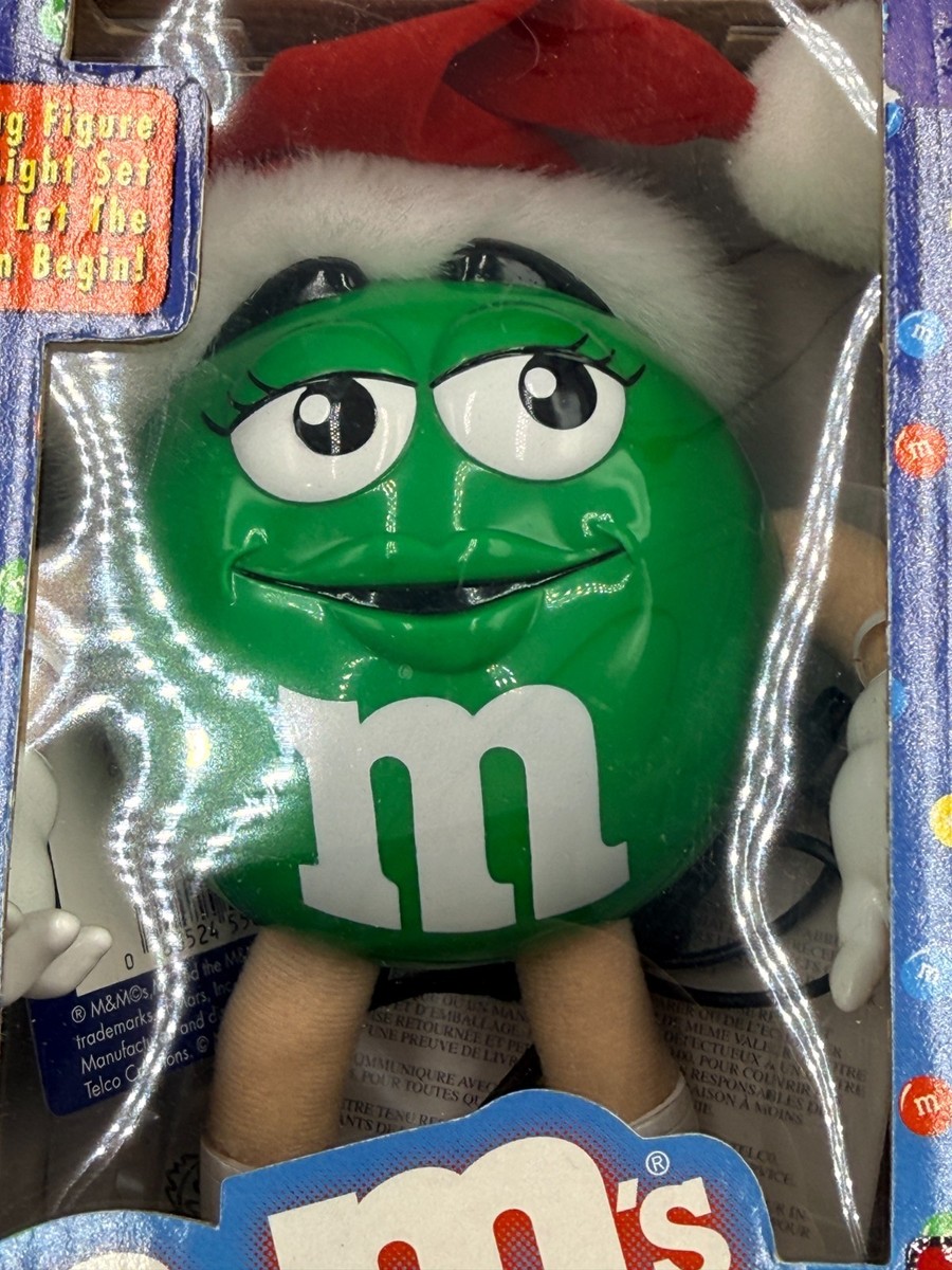 Vintage Green M&M's Animated Christmas Ornament NEW in Box | eBay