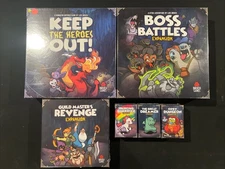Keep The Heroes Out Kickstarter Bundle 5 Expansions NEW IN SHRINK