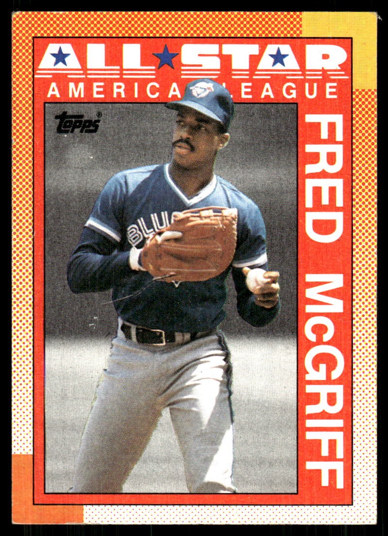 Fred McGriff 1990 Topps #385 Blue Jays FREE SHIPPING StackedPacks