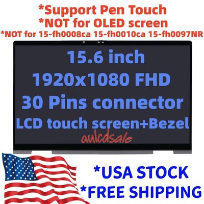 For HP Envy X360 15-FH0013DX 15-FH0023DX LCD Display Touchscreen Assembly+Bezel