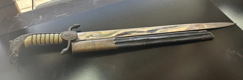 New ListingMexican WW2  Eagle Head Dagger Short Sword w/Scabbard (AA)