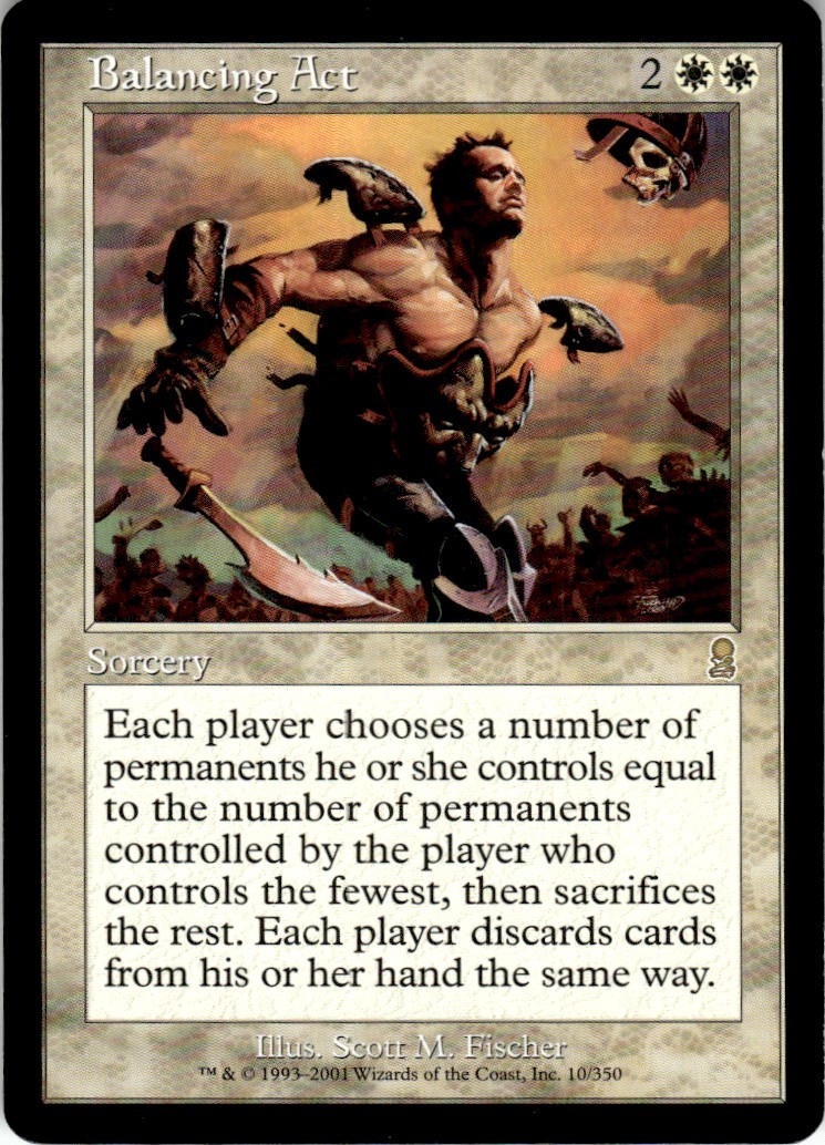 2001 Odyssey Magic The Gathering Balancing Act 10/350 LP