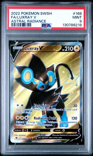SWSH10: Astral Radiance #168/189 Luxray V (Full Art) PSA 9