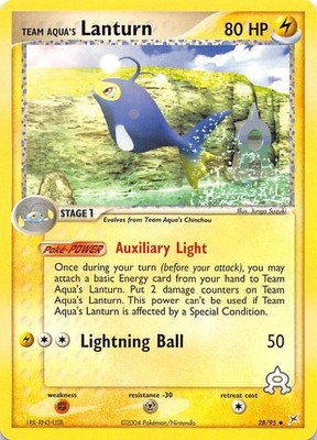 Team Aqua's Lanturn 28/95 Team Magma vs Team Aqua Pokemon