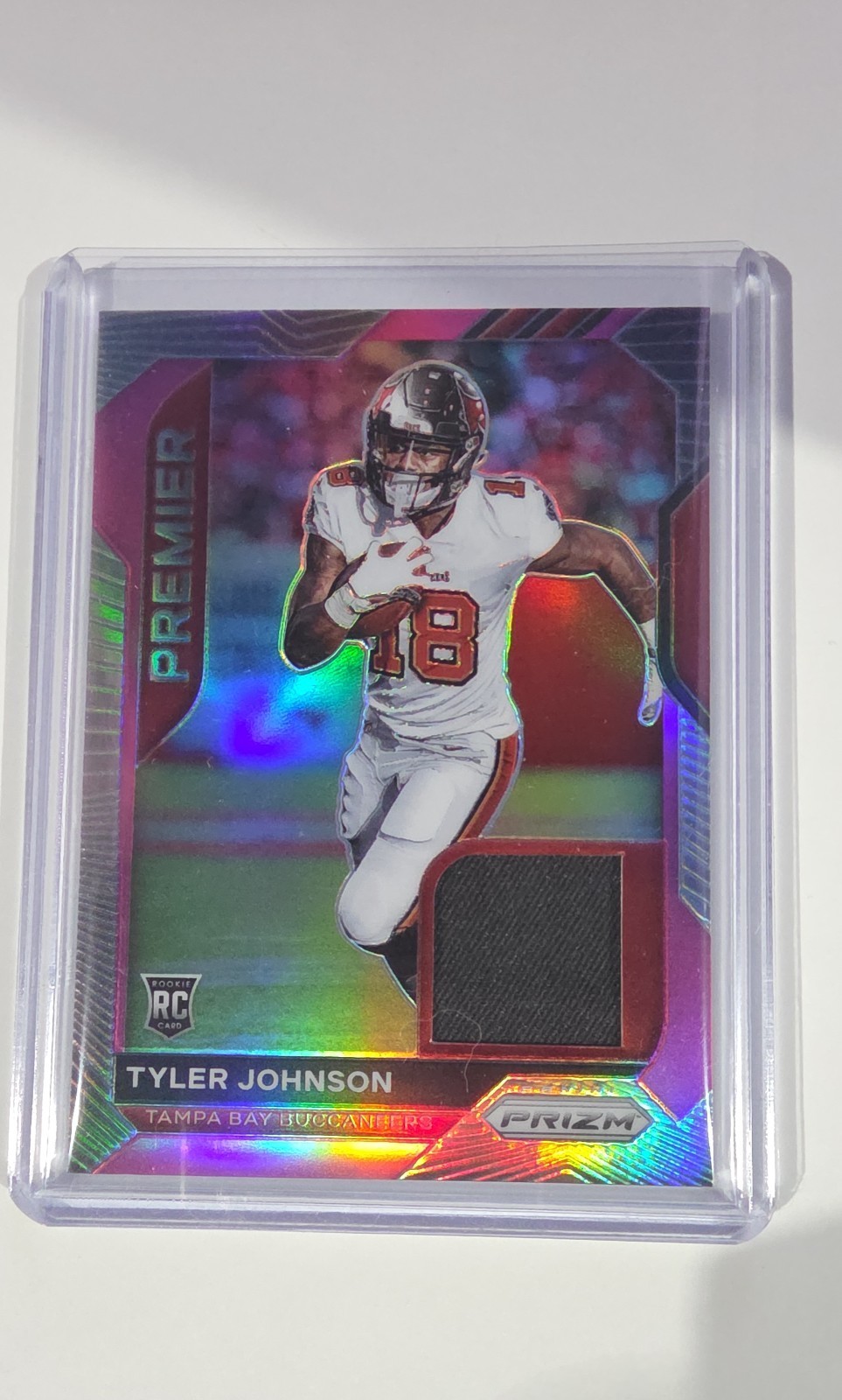 2020 Panini Prizm - Premier Jerseys Tyler Johnson #23 Pink Prizm (MEM, RC)