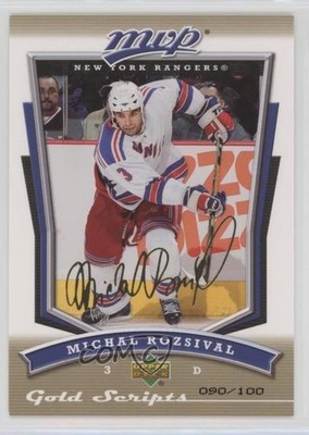 2007-08 Upper Deck MVP Gold Scripts 90/100 Michal Rozsival #226 1x1