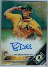 2016 TOPPS CHROME ROOKIE AUTOGRAPHS GOLD REFRACTORS #RARD RYAN DULL #47/50