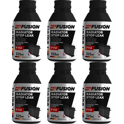 ProFusion Kühlerdichtmittel Radiator Stop Leak für Kühlsysteme bis 10L 6x 325ml