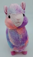 Kellytoy 13" Tie Dye Pink Purple Alpaca Llama Stuffed Animal Plush 2016 Cute