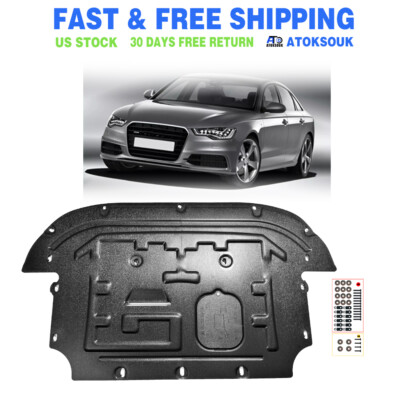 Thick Engine Splash Shield For Audi A6 2013-2018 Front Engine Guard Hard
